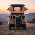 Summit Soft-Shell Aluminum Rooftop Tent With Ladder, LED Light Strip, And Memory Foam Mattress [2-3 Person] (SAK26814)