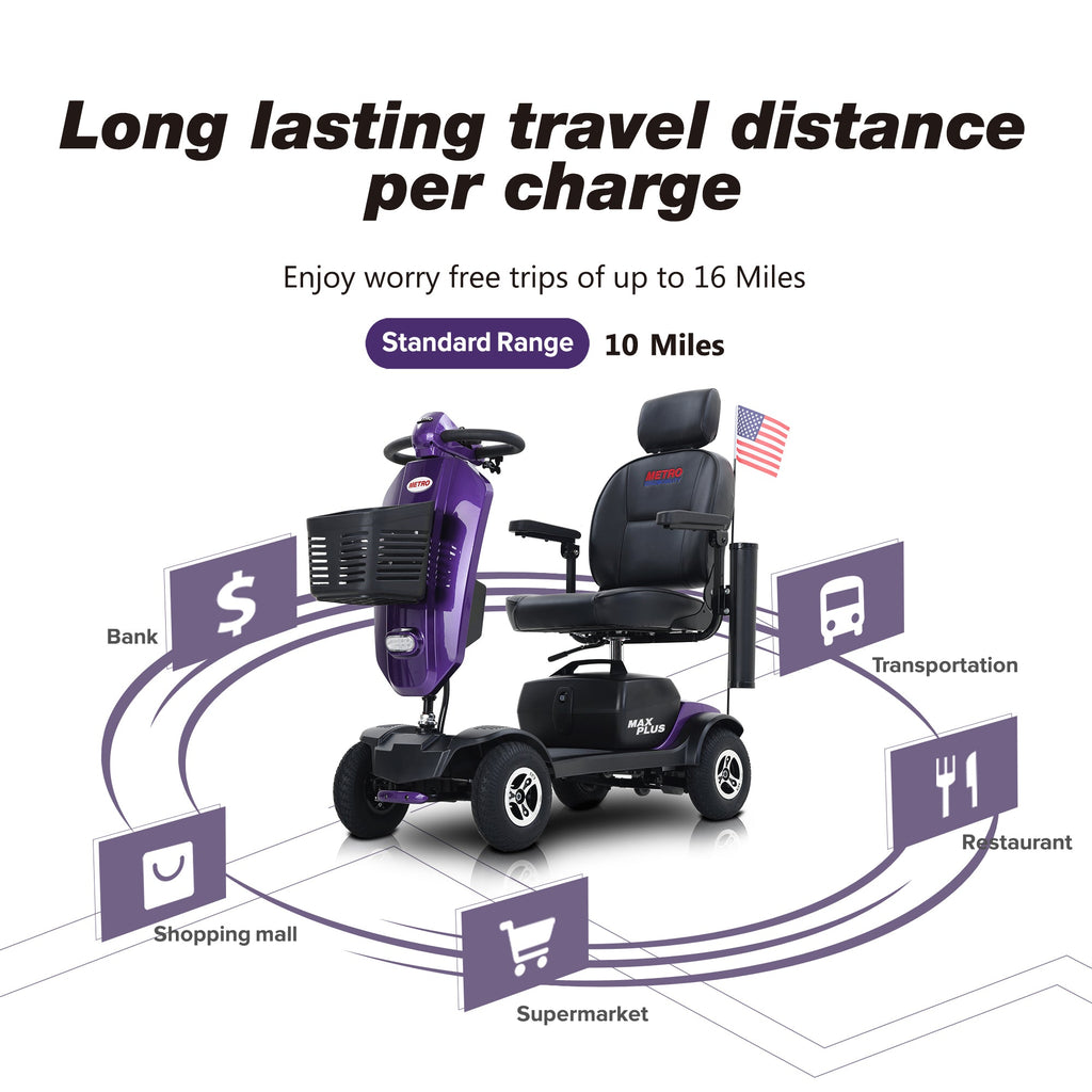 Max Plus Dark Mobility Scooter