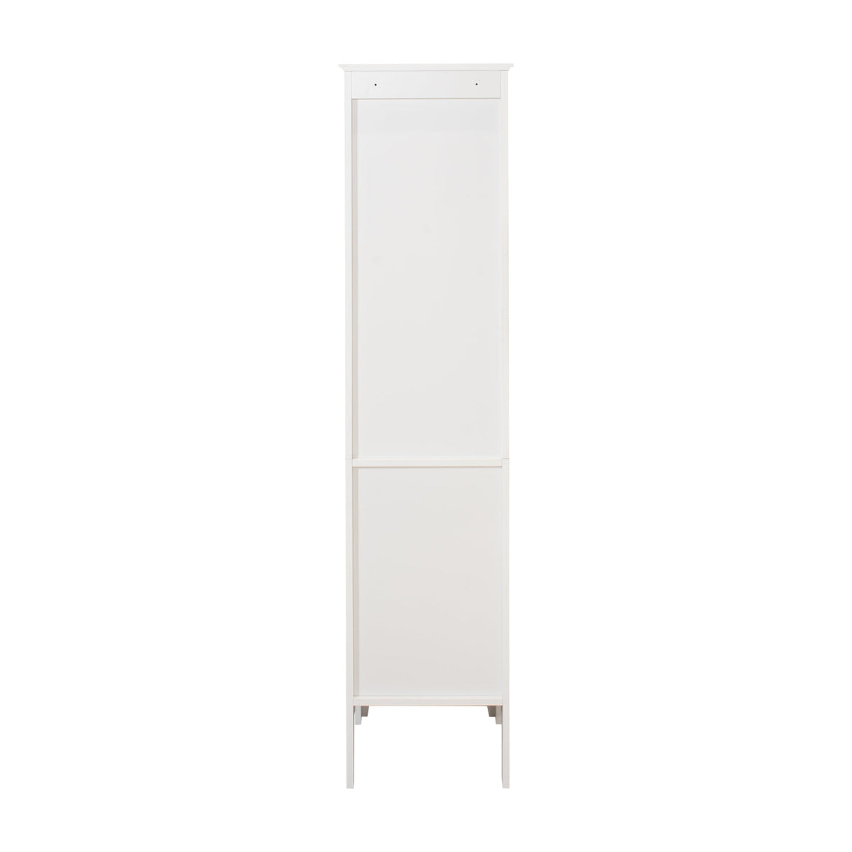 Tall Narrow Tower Freestanding Cabinet with 2 Shutter Doors