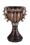 Bronze Urn-Shaped Decorative Vase with Urn Design - 17.5" Tall