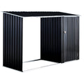 Firewood Storage Shed - Anthracite Galvanized Steel