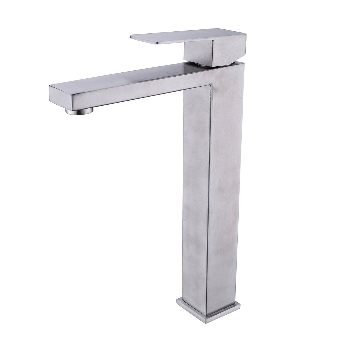 Single Handle Sink Bathroom Faucet with Streamlined Operation – Brushed Nickel