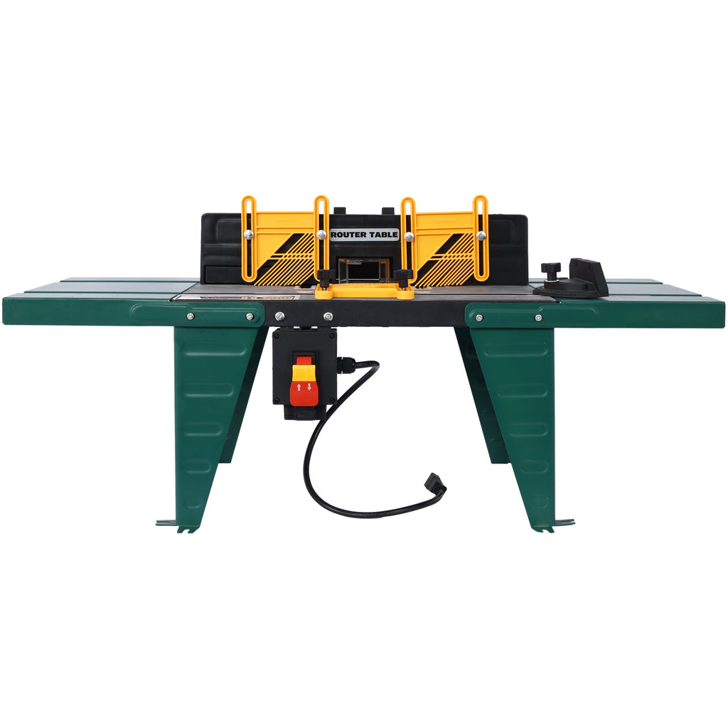 Electric Benchtop Router Table with Durable Aluminum Alloy Main Table