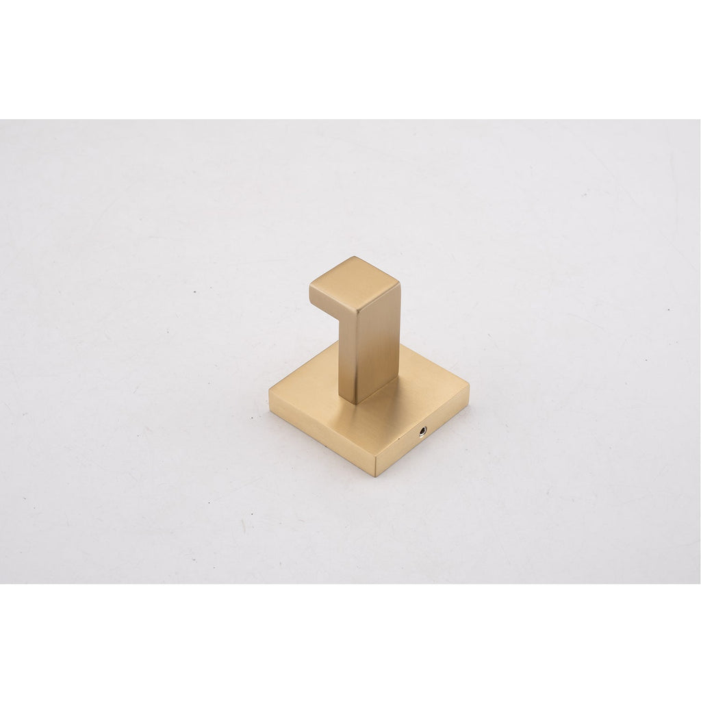 4-Piece Bathroom Hardware Set with Stainless Steel Construction - Brushed Gold or Gold+Matte Black