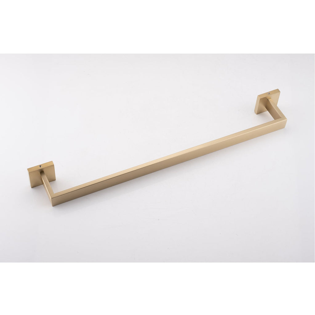 4-Piece Bathroom Hardware Set with Stainless Steel Construction - Brushed Gold or Gold+Matte Black