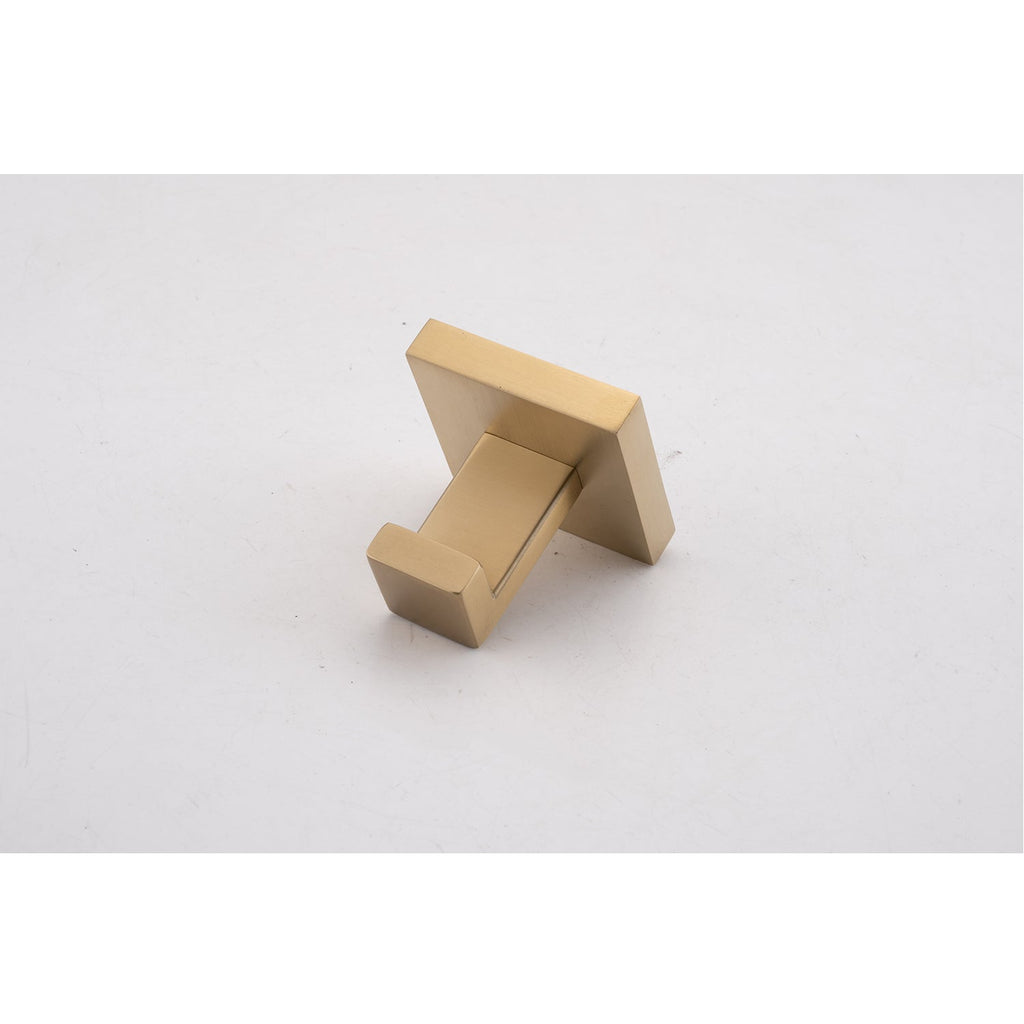 4-Piece Bathroom Hardware Set with Stainless Steel Construction - Brushed Gold or Gold+Matte Black