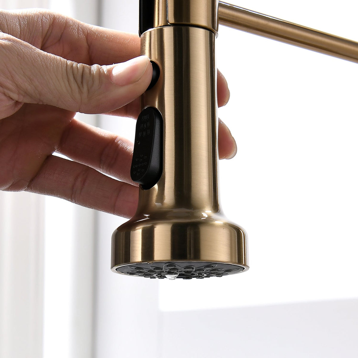 Brushed Nickel Kitchen Faucet with Pull-Down Sprayer - Brushed Nickel