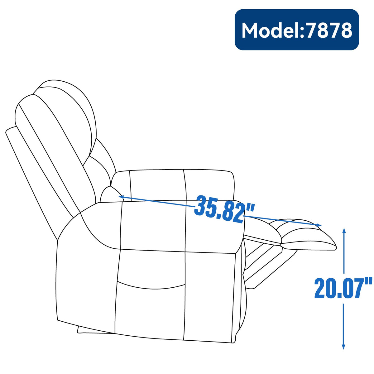 Power Lift Recliner Chair with Heat and Massage - Faux Leather