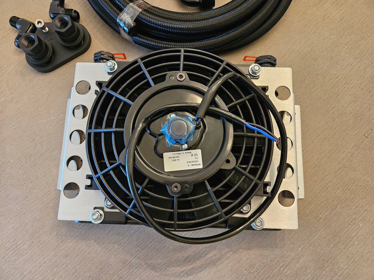 6r80/10r80 Transmission Cooler Kit with Single Fanned Cooler- COMPLETE KIT