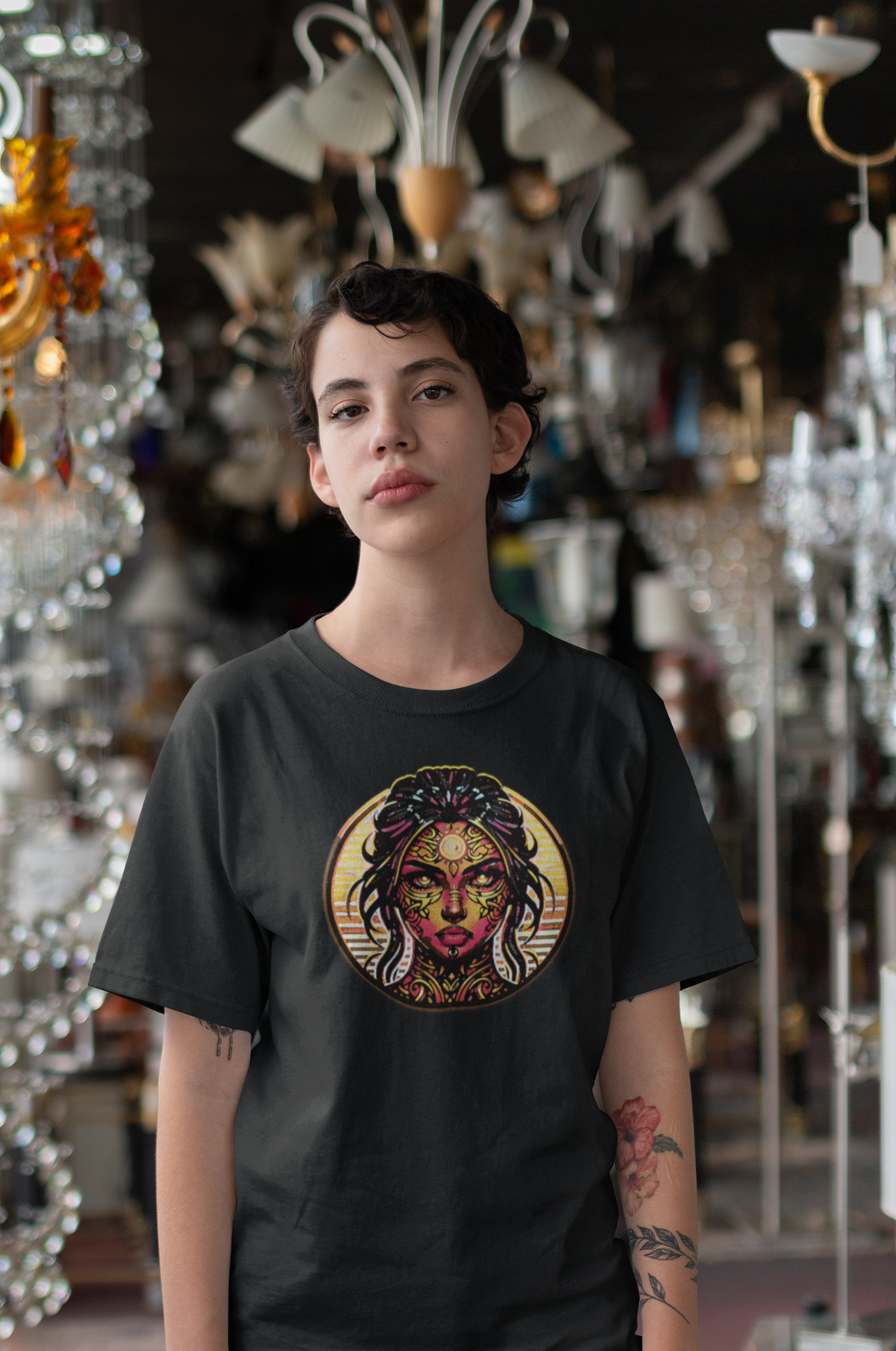 Artistic Empress Slim Fit Graphic Tee