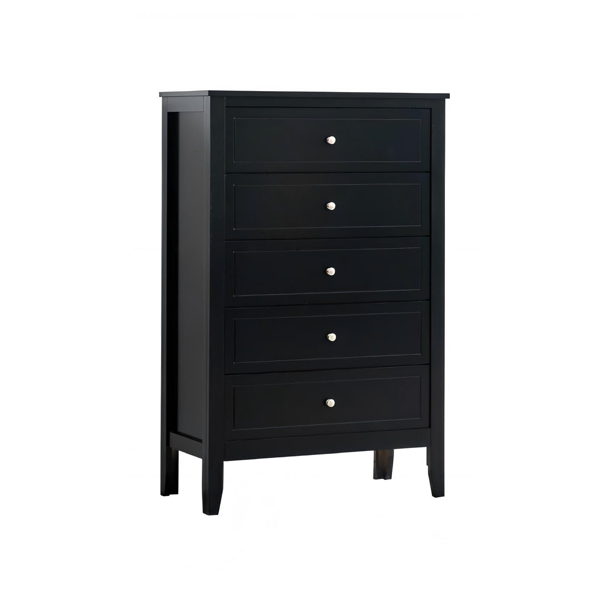 5 Drawer Storage Chest with Metal Hardware - Multiple Colors