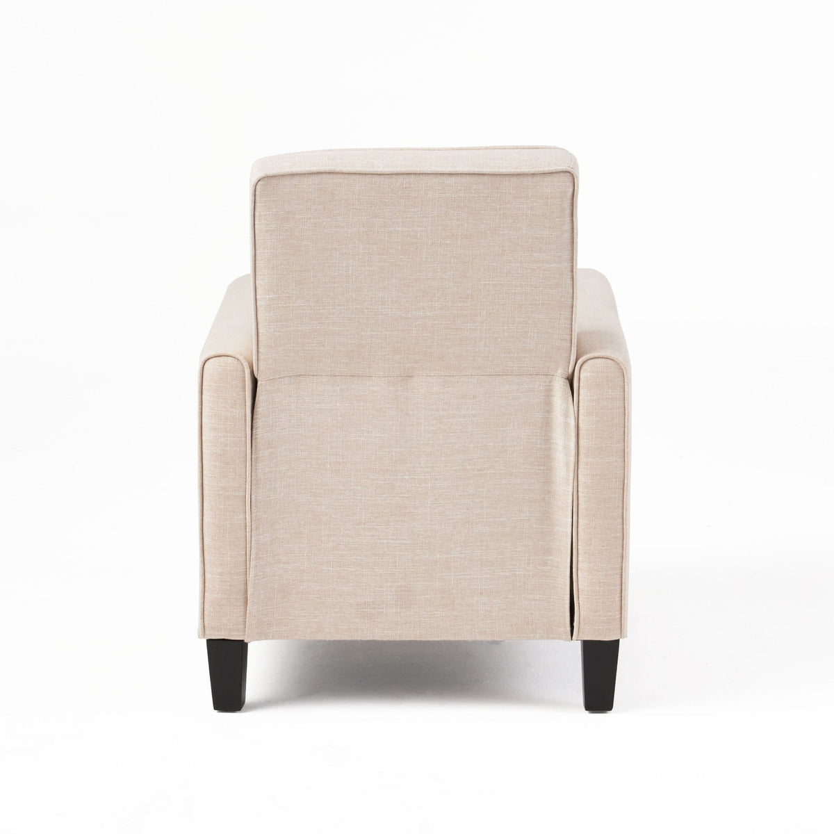 Upholstered Push Back Recliner Chair with Adjustable Recline - Multiple Colors