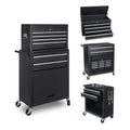 8-Drawer Rolling Tool Storage Cabinet with Detachable Top - Steel