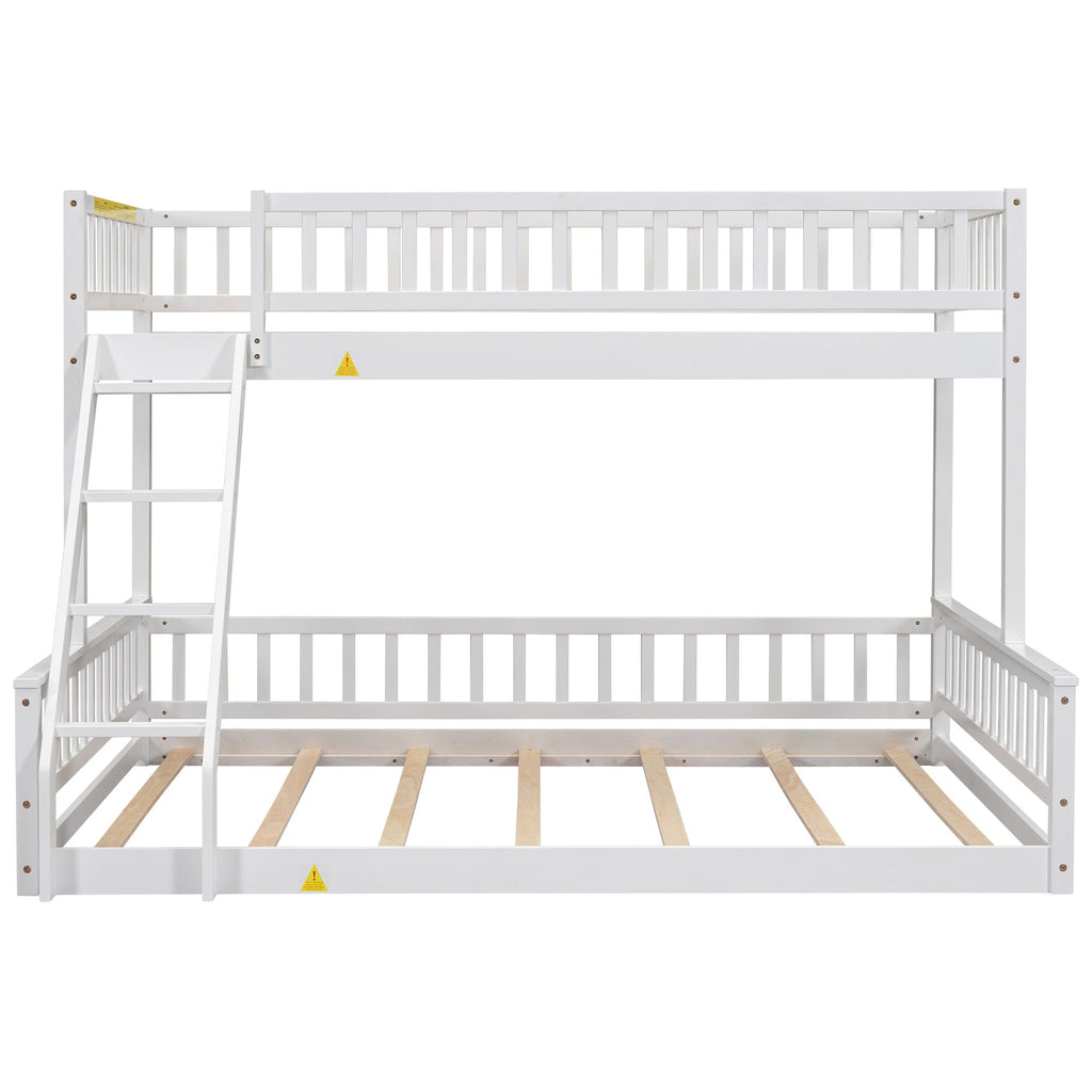 Bunk Bed With Ladder And Guardrails
