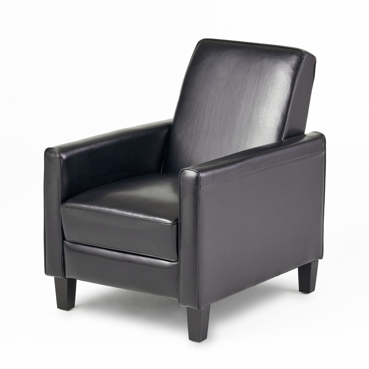 Upholstered Push Back Recliner Chair with Adjustable Recline - Multiple Colors