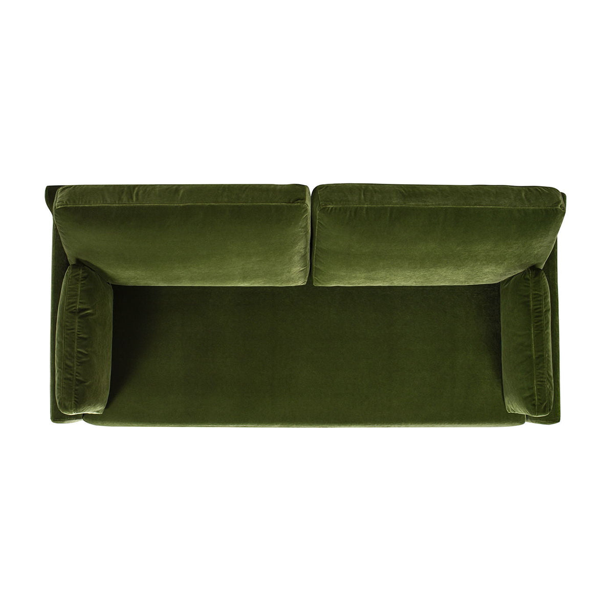 Modern Farmhouse Sofa with Removable Cushions - Dark Green or Orange