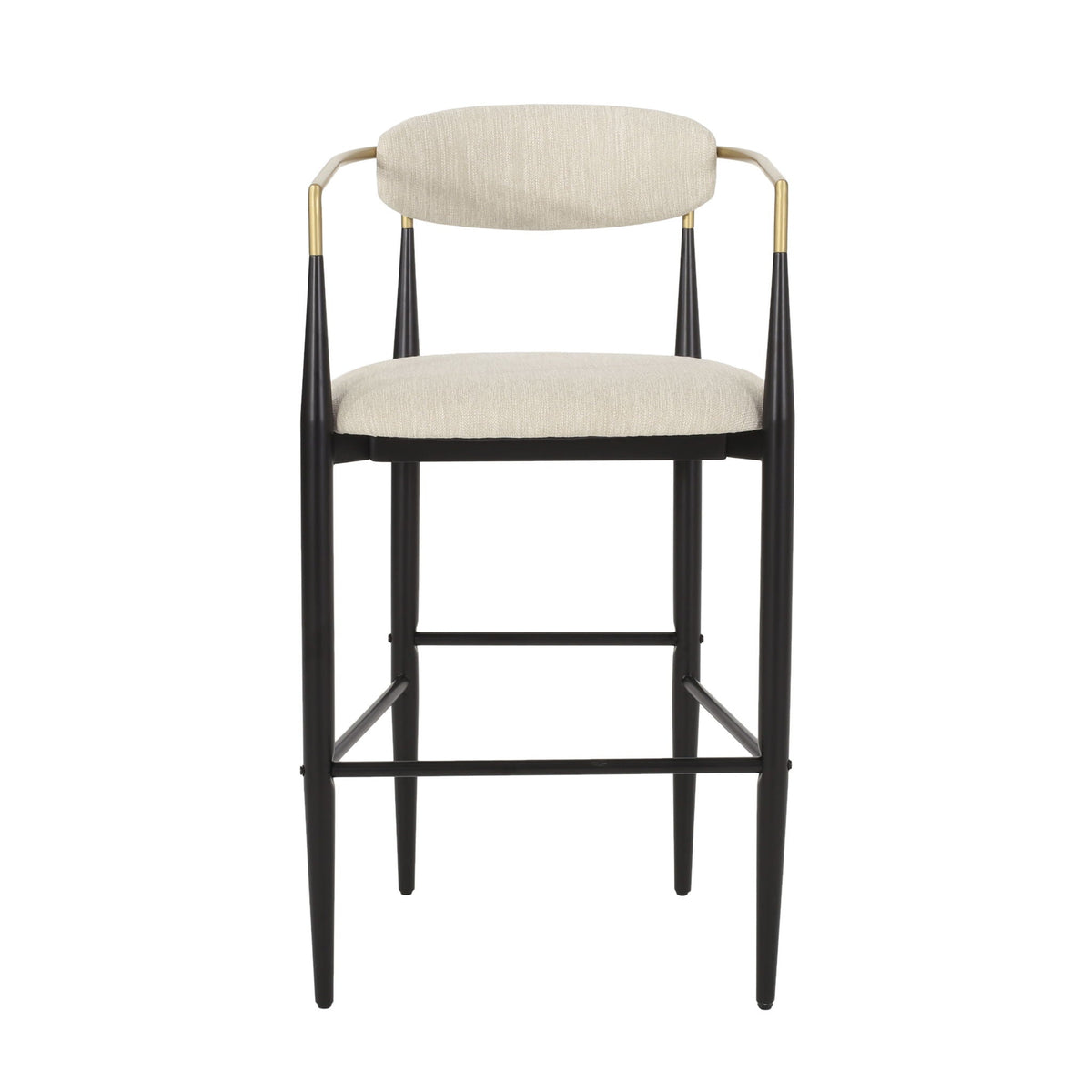 Upholstered Bar Stools With Backs For Kitchen Island (Set of 2)