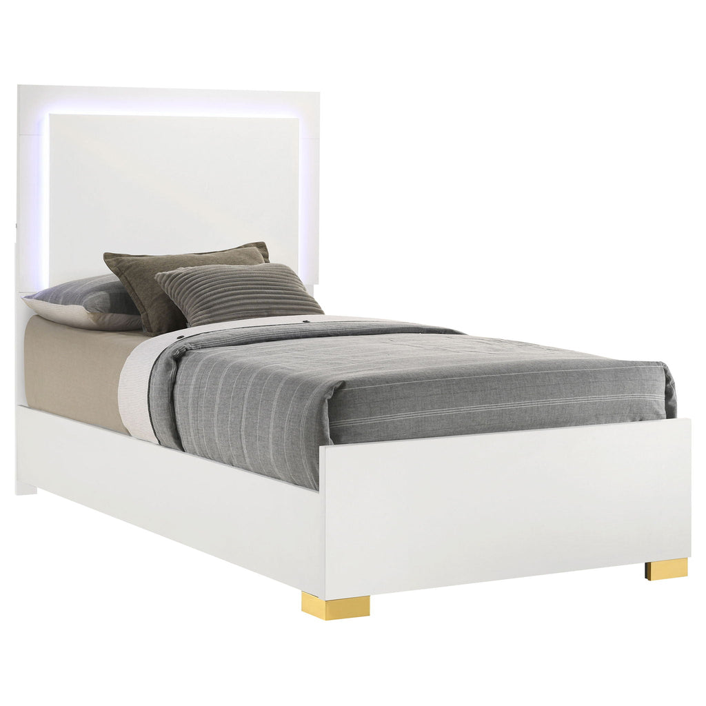 Jeremiah LED Panel Bed With Touch Controlled Lighting