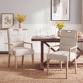 Upholstered Dining Chairs with Armrests