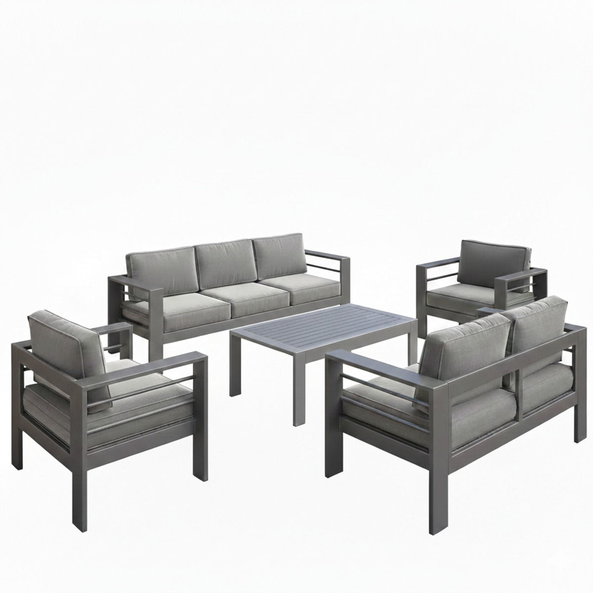 All-Weather Outdoor Patio Set with Thick Cushions - Multiple Colors