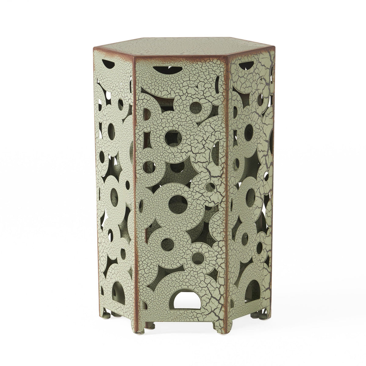 Selva Accent Table Set with Powder-Coated Iron - Green