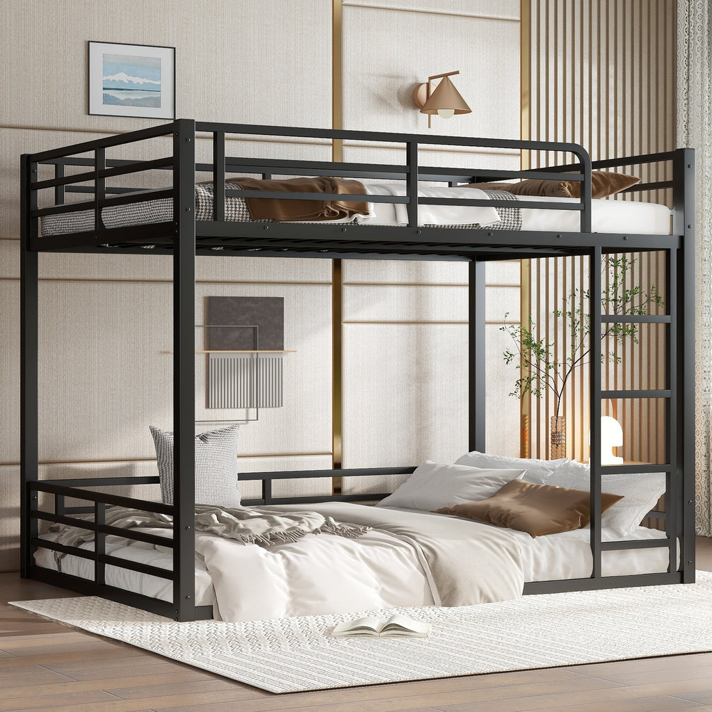 Metal Full XL Over Full XL Bunk Bed Frame