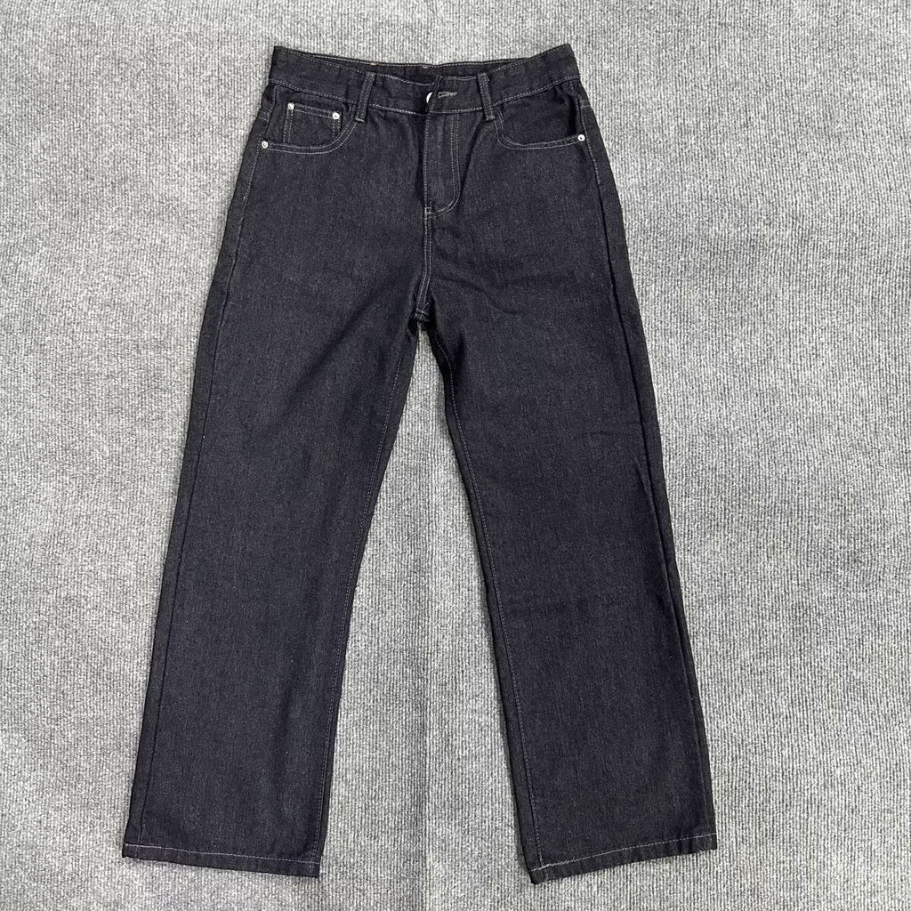 New Mens Retro Casual Wide-leg High-street Loose Straight-leg Pants