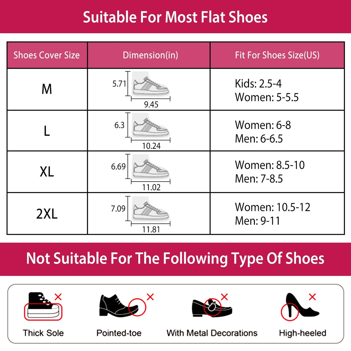 Waterproof Shoe Covers Reusable