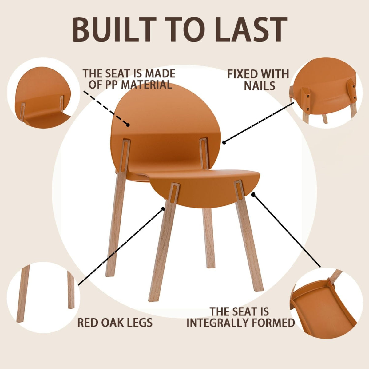 Traditional 4 Piece Outdoor Chair Set with Round Table - Multiple Colors