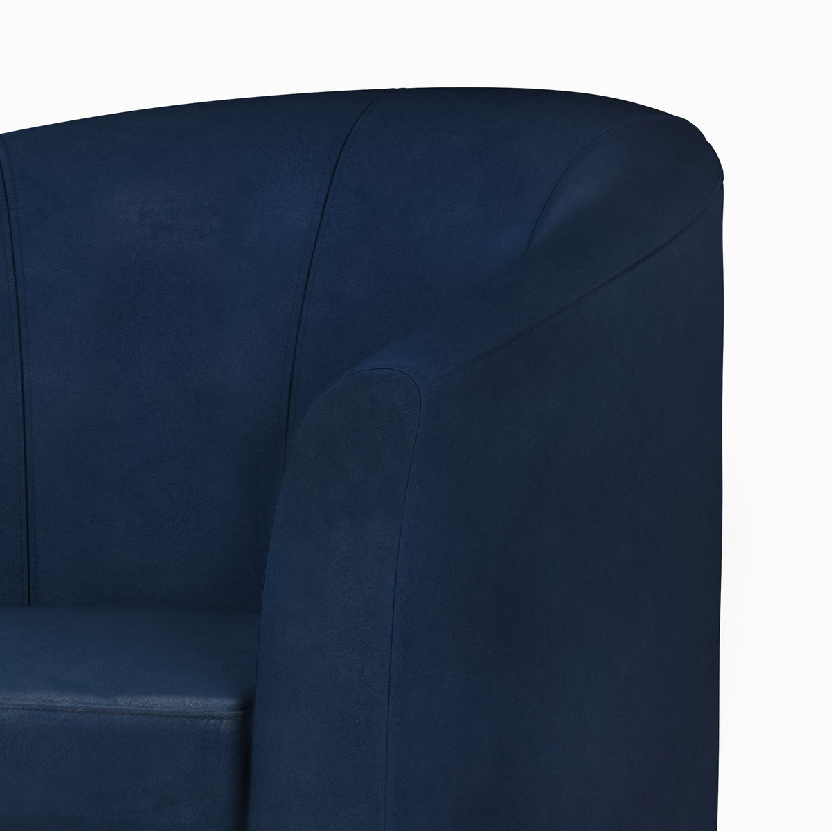 Transitional Tub Chair with Curved Back and Removable Cushion - Multiple Colors