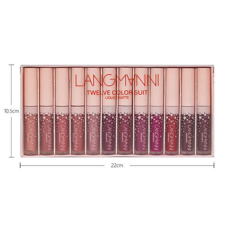 Matte Lip Gloss Set Non-Stick to Cup, Non-Fading