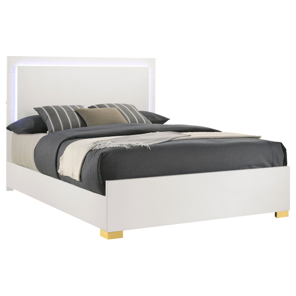 Jeremiah LED Panel Bed With Touch Controlled Lighting