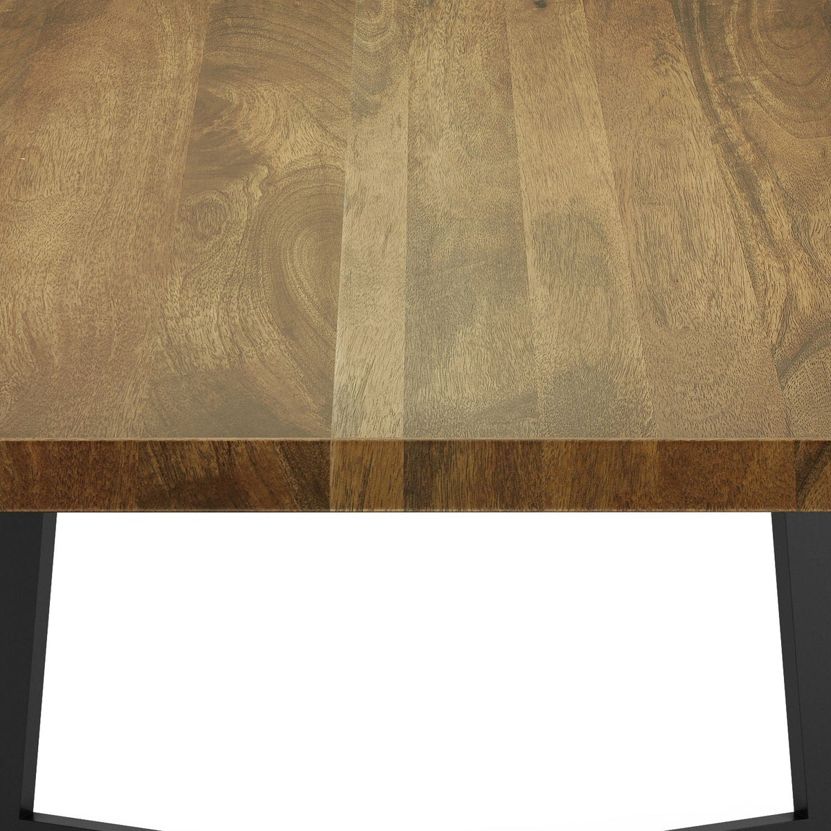 Watkins Dining Table with Solid Mango Wood Top - Dark Brown or Light Brown