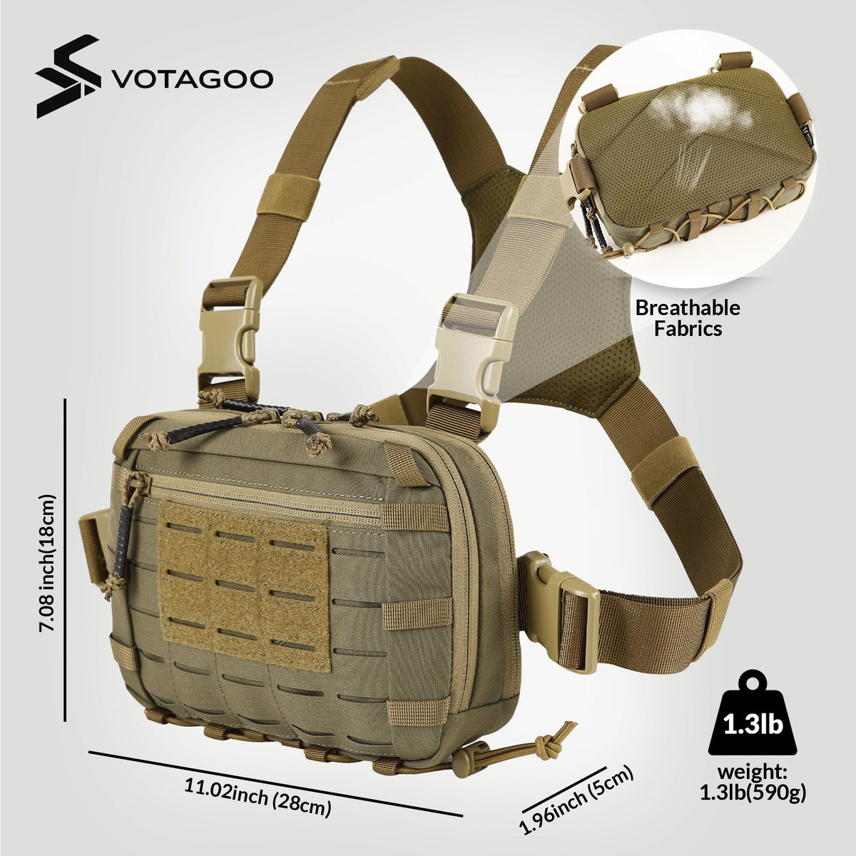 VOTAGOO® Tactical EDC Chest Rig