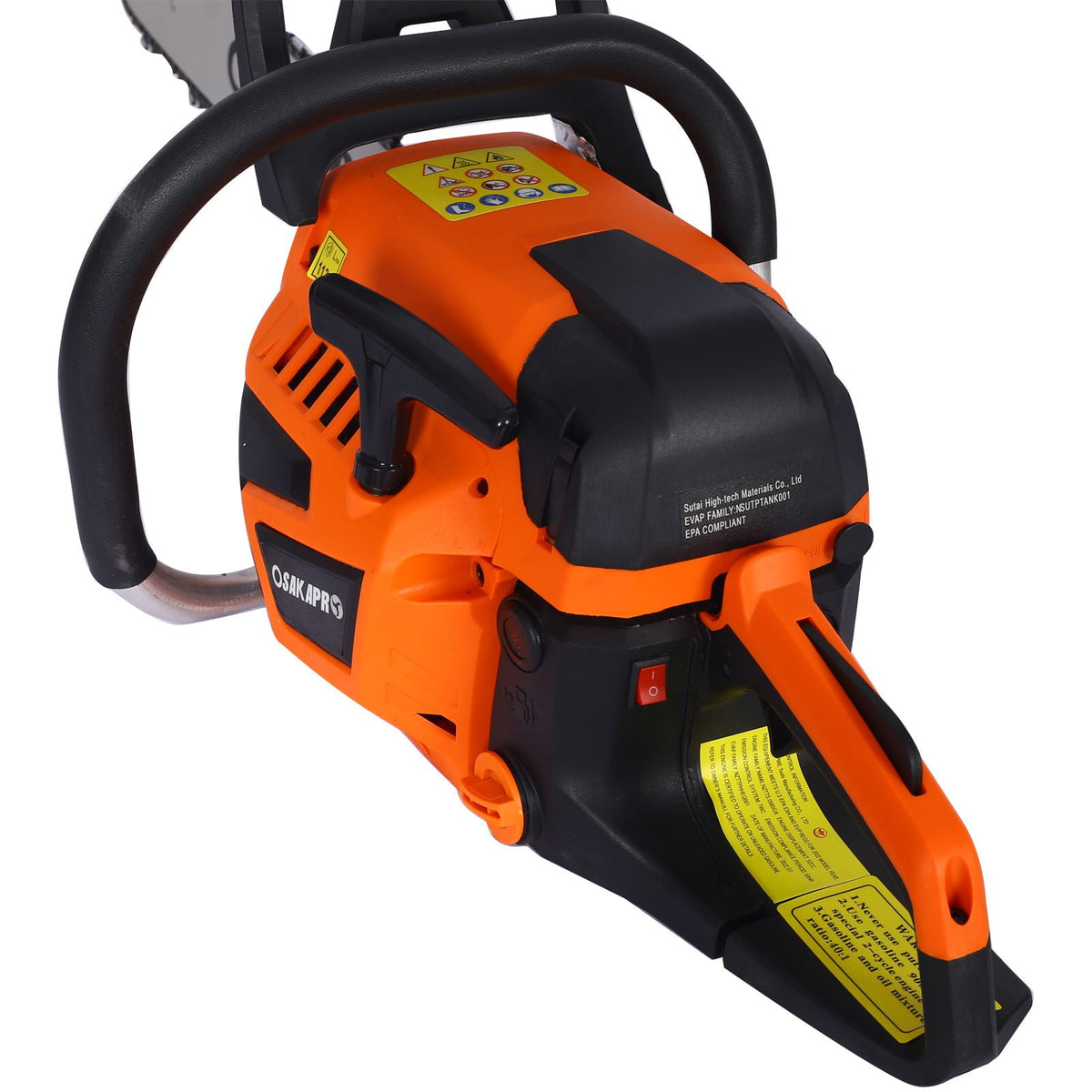 High Performance 22" Gasoline Chainsaw with 58cc Engine - Orange