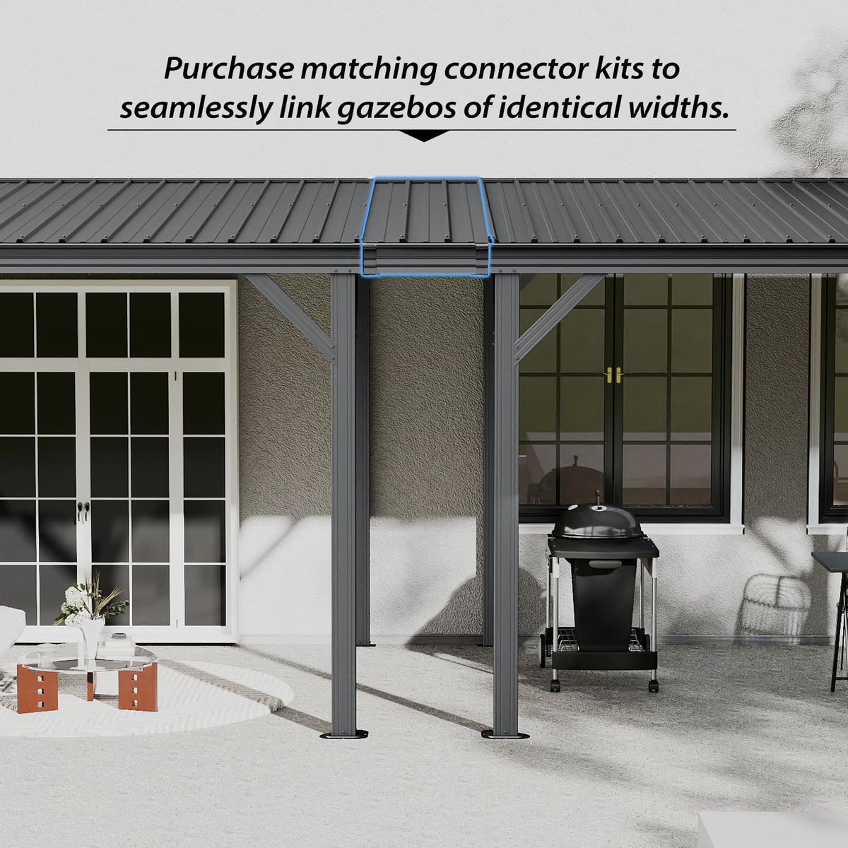 Gazebo Connector Kit for 12ft Width Wall Mounted Gazebos