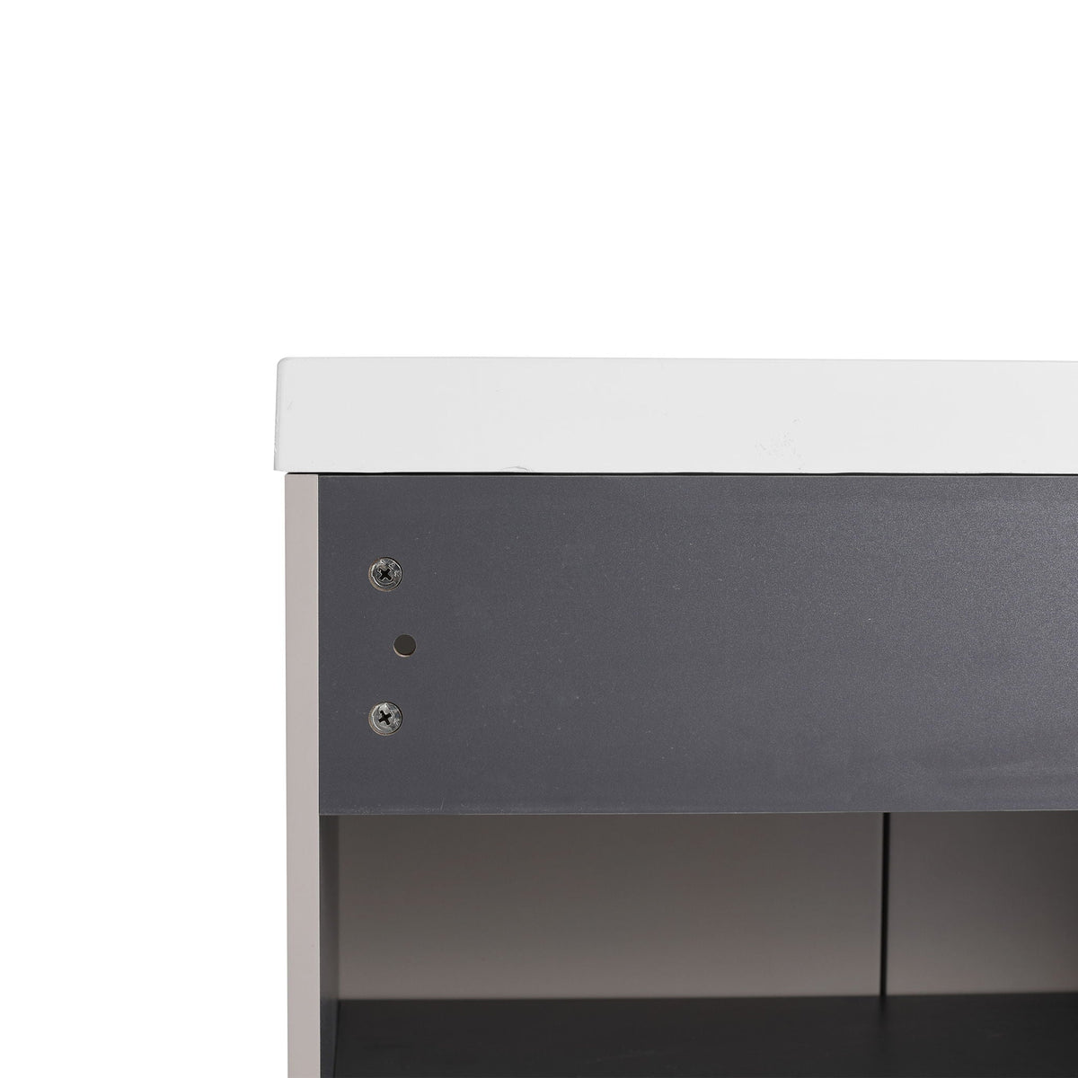 Modern Freestanding Bathroom Vanity with Soft Close Cabinet Doors - Pearl Silver, White, or Dark Green