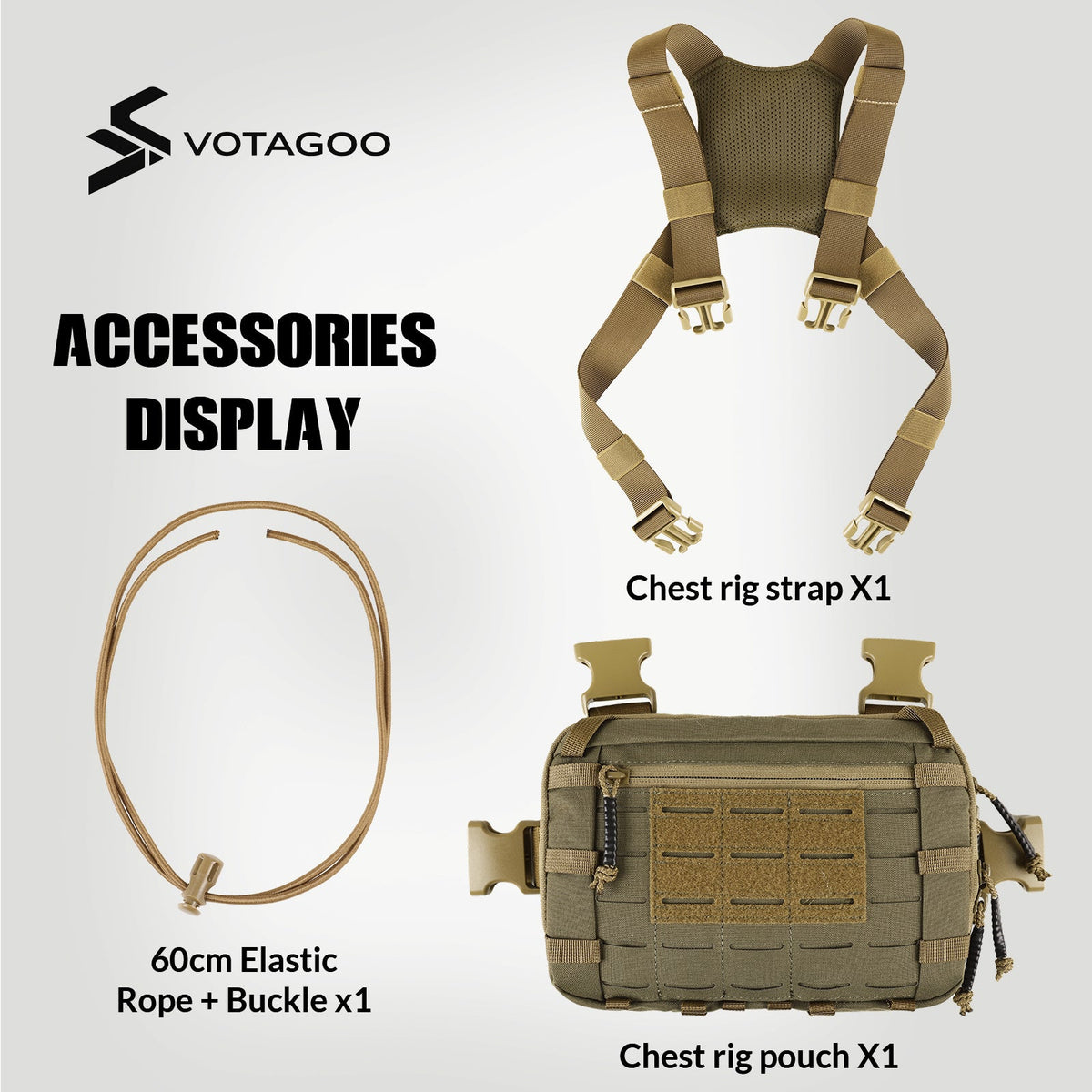 VOTAGOO® Tactical EDC Chest Rig