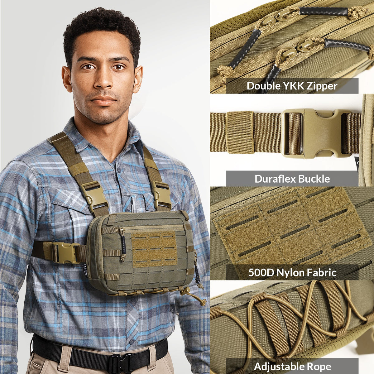 VOTAGOO® Tactical EDC Chest Rig