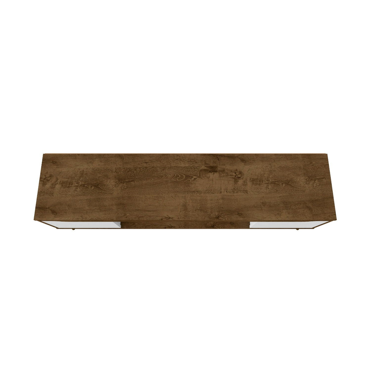 Modern Design TV Stand with Concealed Storage - White or Yellow