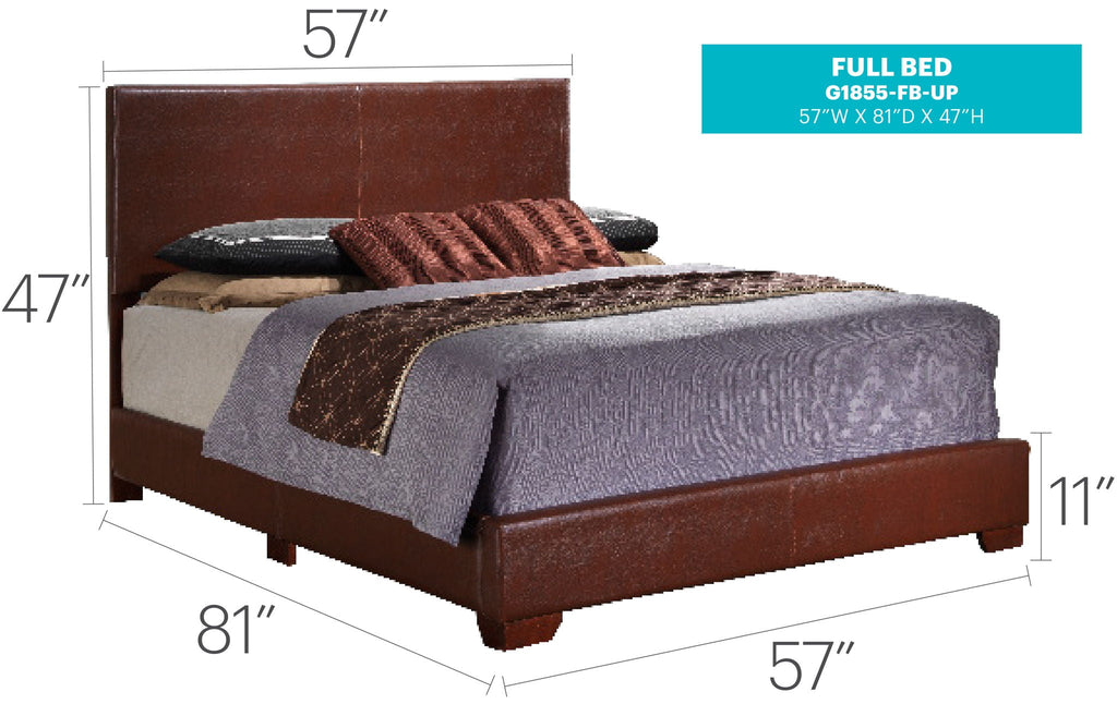 Elegant Platform Bed with Upholstered Finish - Multiple Colors