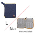 Compatible with Apple, BUBM Travel Universal Cable Organizer Electronics Accessories Cases Gadget Bag For USB, Phone, Charger and Cable, Fit for ipad