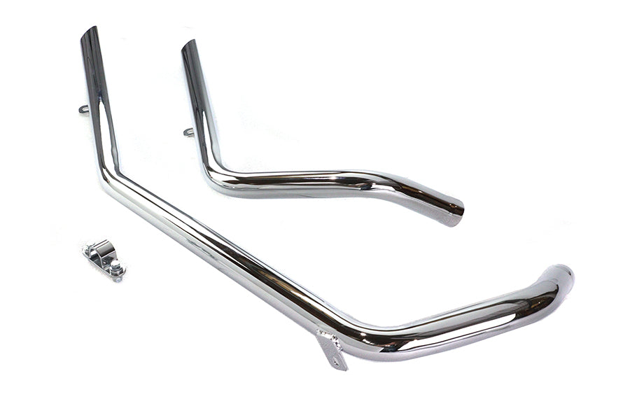 Exhaust Drag Pipe Set Slash Cut - 719B2S