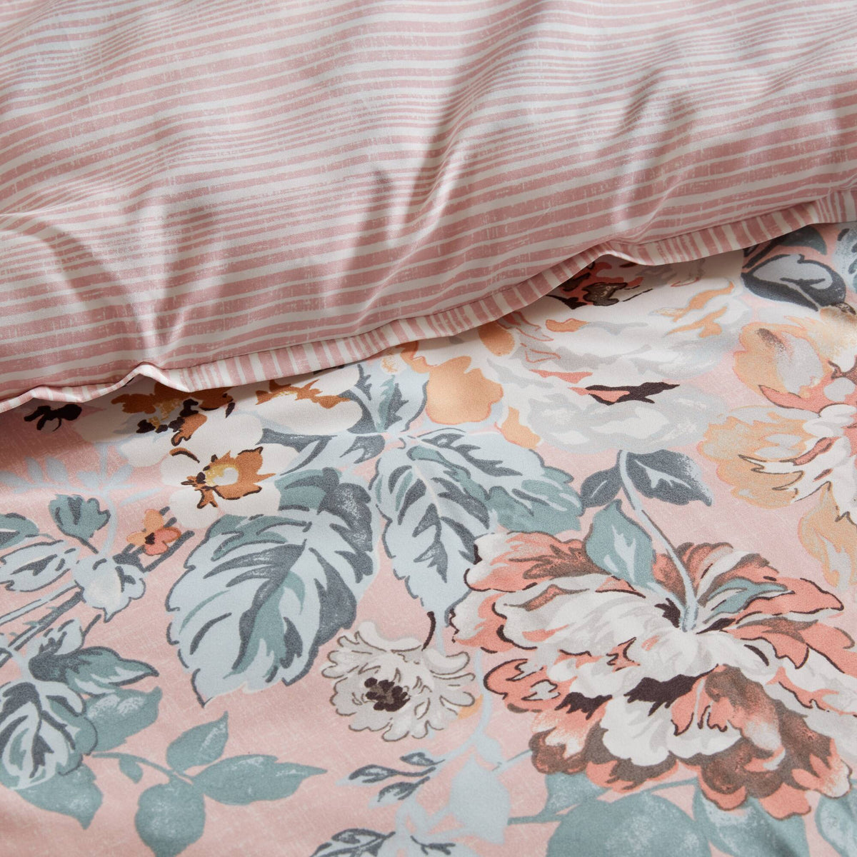 Cal King Floral Print 7-Piece Bedding Set with Comforter - Multi-Color