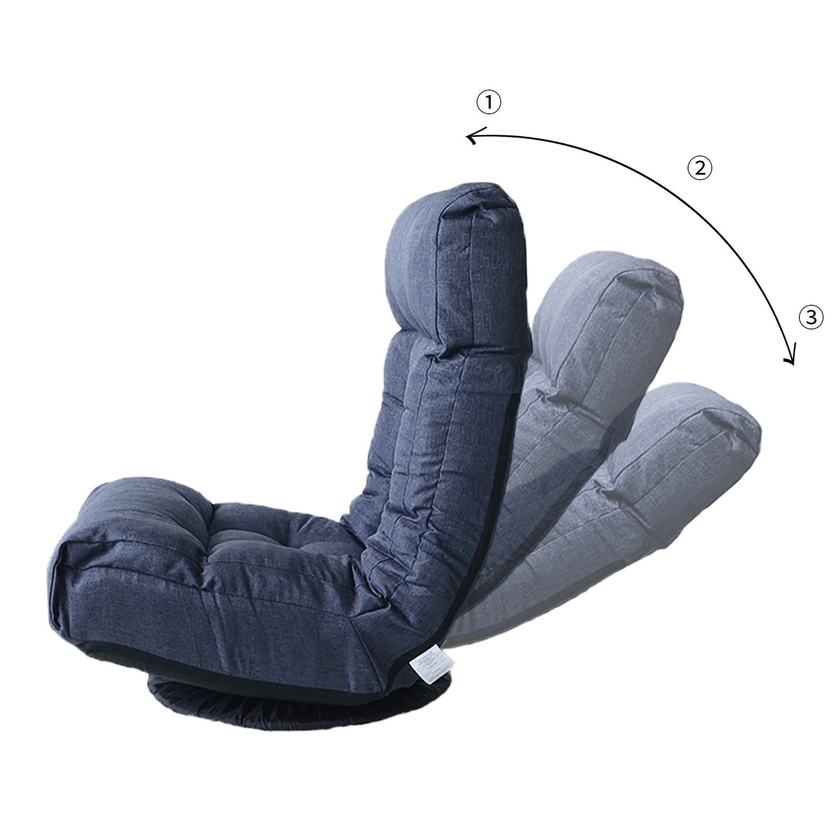 Adjustable Japanese Reclining Floor Chair Sofa With Metal Frame