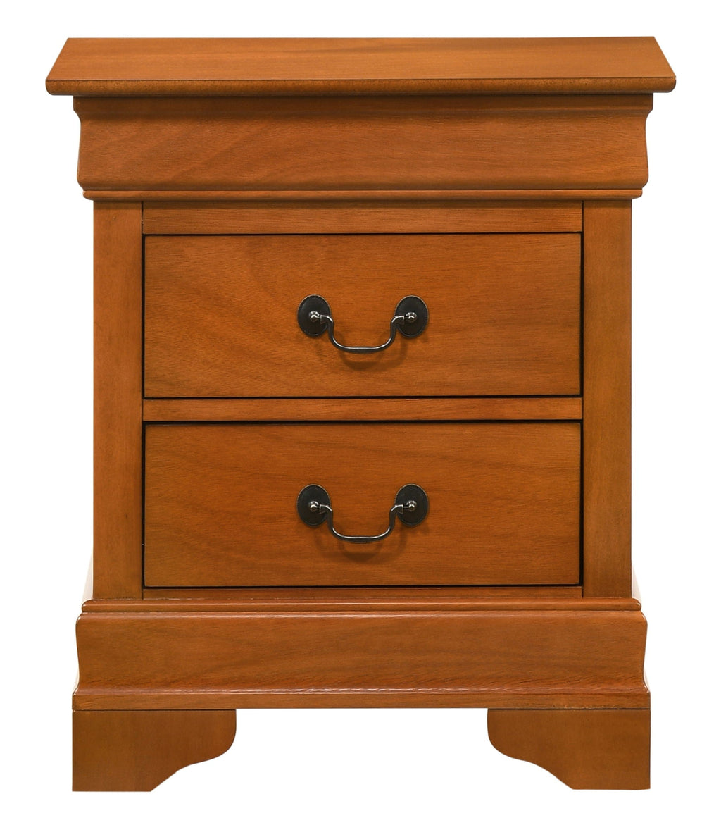 Traditional Style Design Nightstand with Classic Accent - Multiple Colors