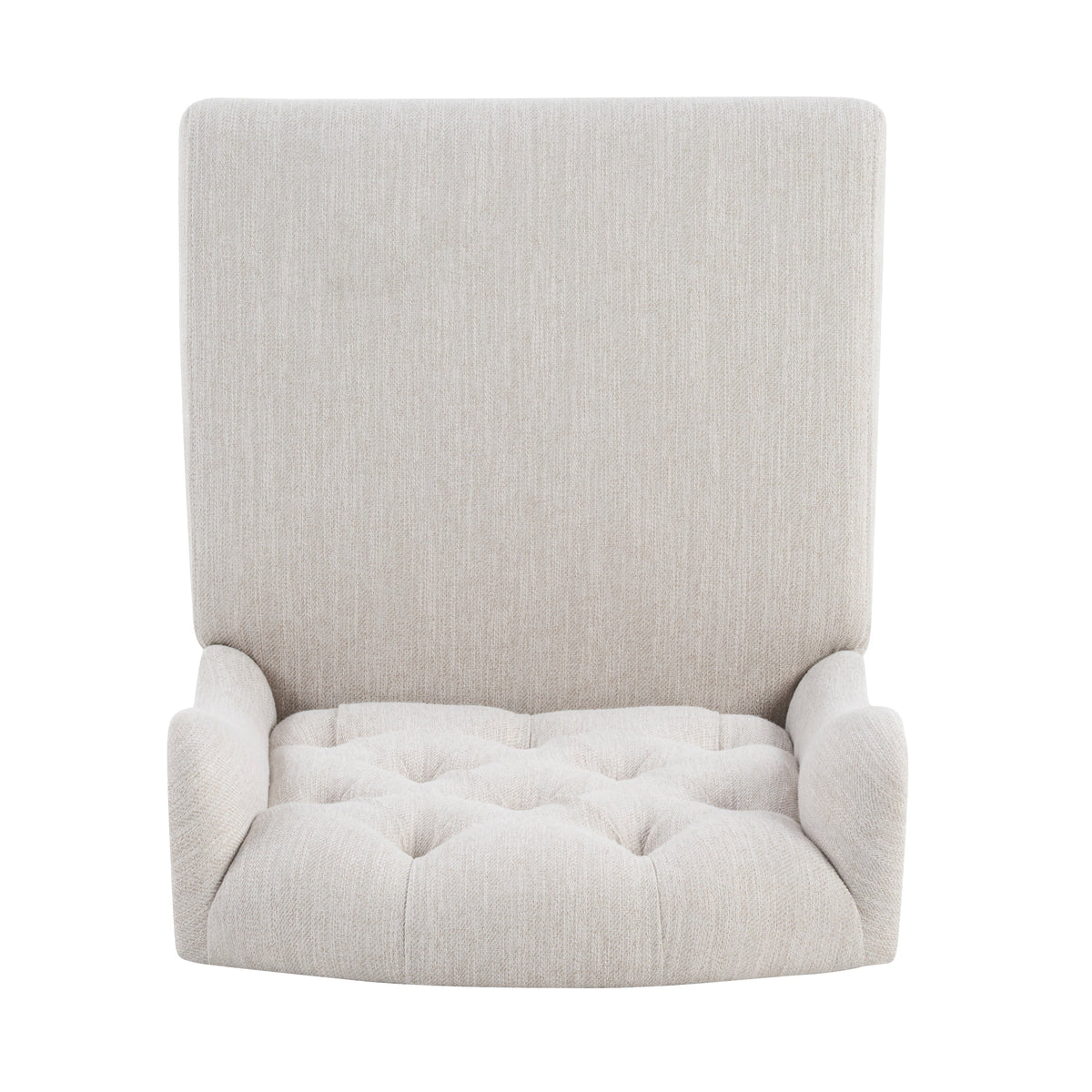 Beige Vienna Contemporary Fabric Tufted Wingback Counter Stools with 26.78'' Seat Height - Set of 2