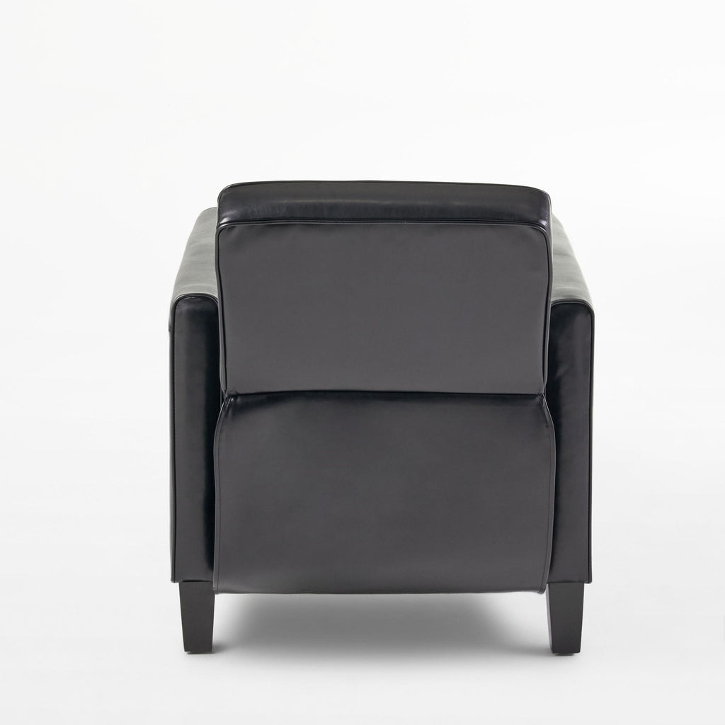Upholstered Push Back Recliner Chair with Adjustable Recline - Multiple Colors