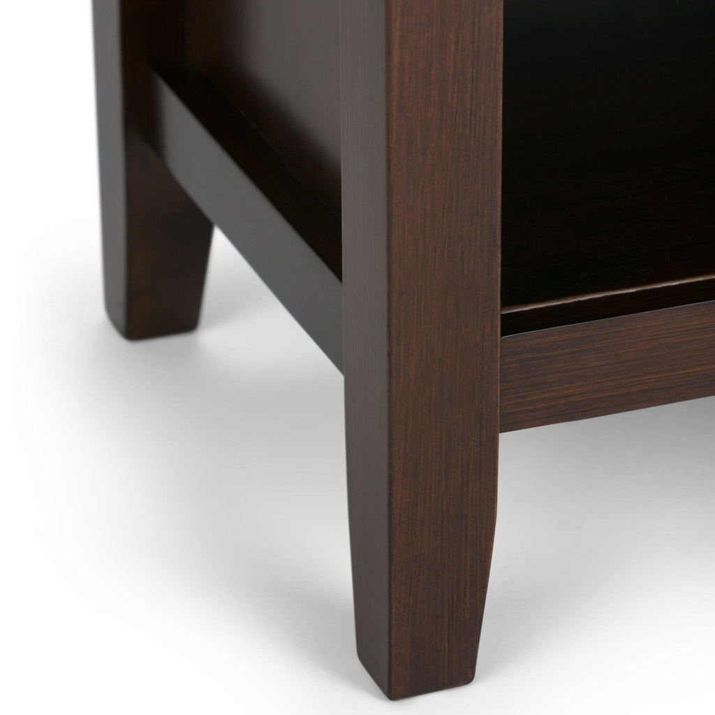 Handcrafted Bedside Table with Drawer and Shelf - Multiple Colors