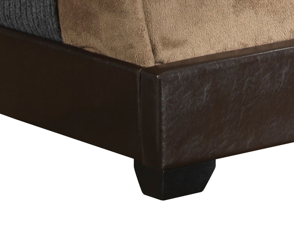 Elegant Platform Bed with Upholstered Finish - Multiple Colors